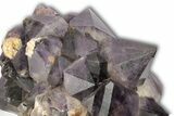 Deep Purple Amethyst Crystal Cluster With Huge Crystals #250743-4